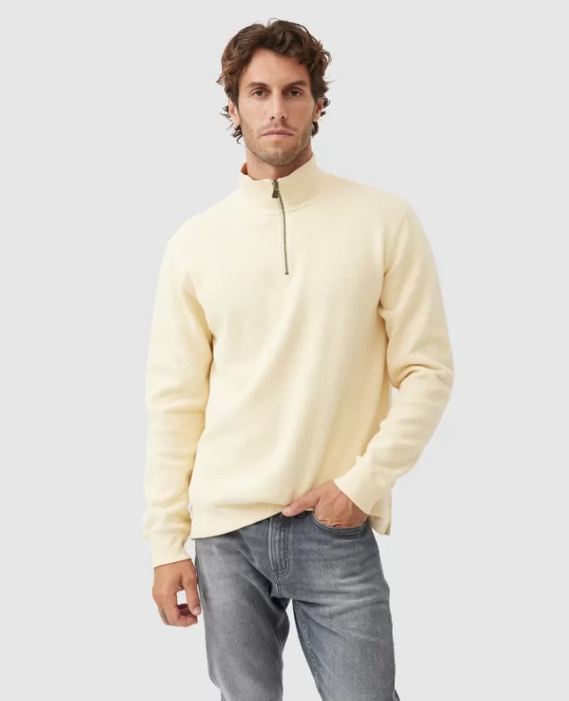 Sweatshirts | Beyond The Horizon>Rodd & Gunn Alton Ave 1/4 Zip Sweatshirt LEMON