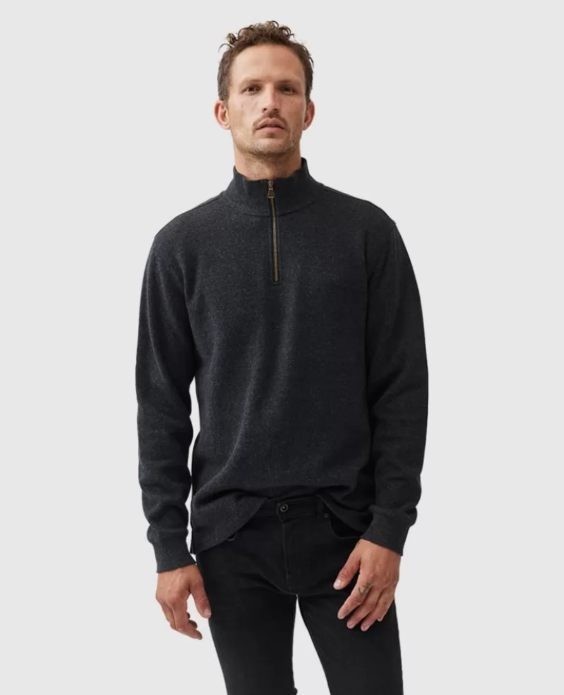 Sweatshirts | Beyond The Horizon>Rodd & Gunn Alton Ave 1/4 Zip Sweatshirt ASPHALT