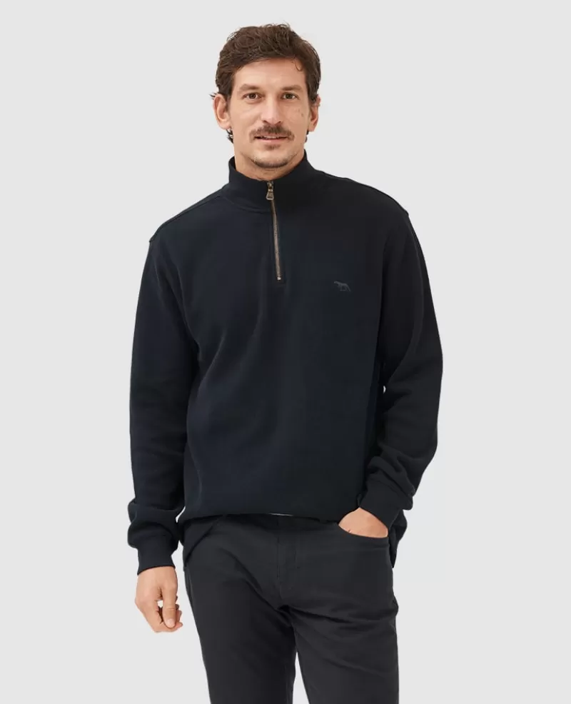 Sweatshirts | Beyond The Horizon>Rodd & Gunn Alton Ave 1/4 Zip Sweatshirt ECLIPSE