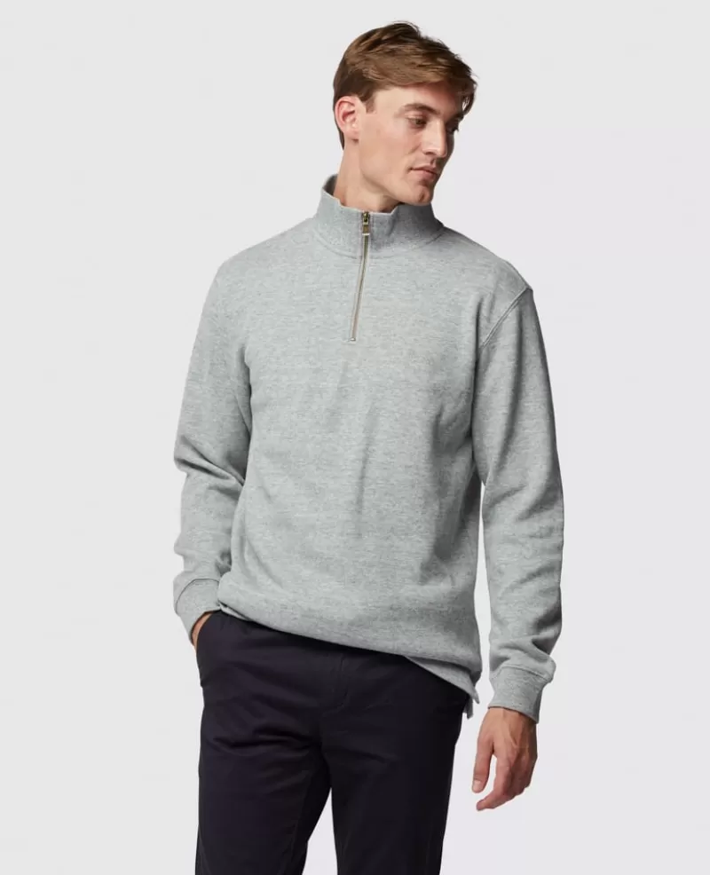 Sweatshirts | Beyond The Horizon>Rodd & Gunn Alton Ave 1/4 Zip Sweatshirt FOG