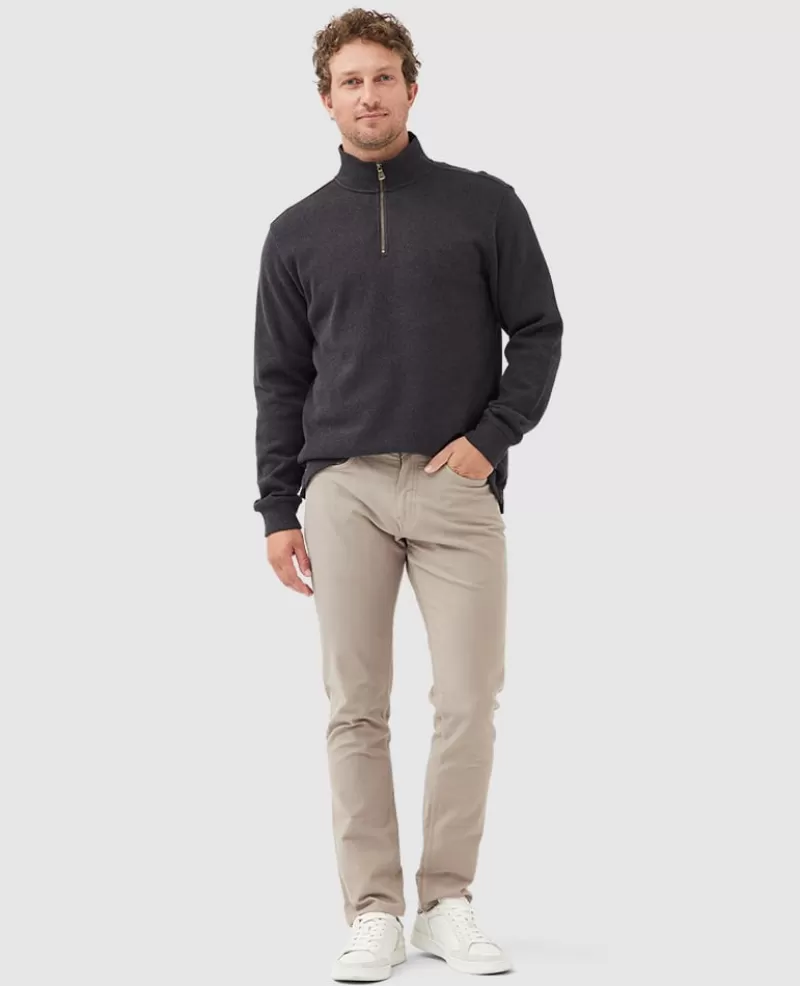 Sweatshirts | Beyond The Horizon>Rodd & Gunn Alton Ave 1/4 Zip Sweatshirt MUD