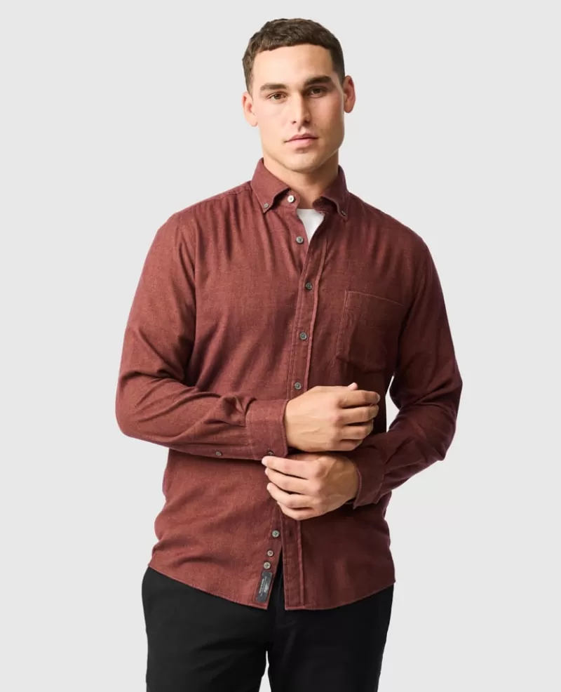 Shirts | Beyond The Horizon>Rodd & Gunn Barrhill Sports Fit Shirt RUST