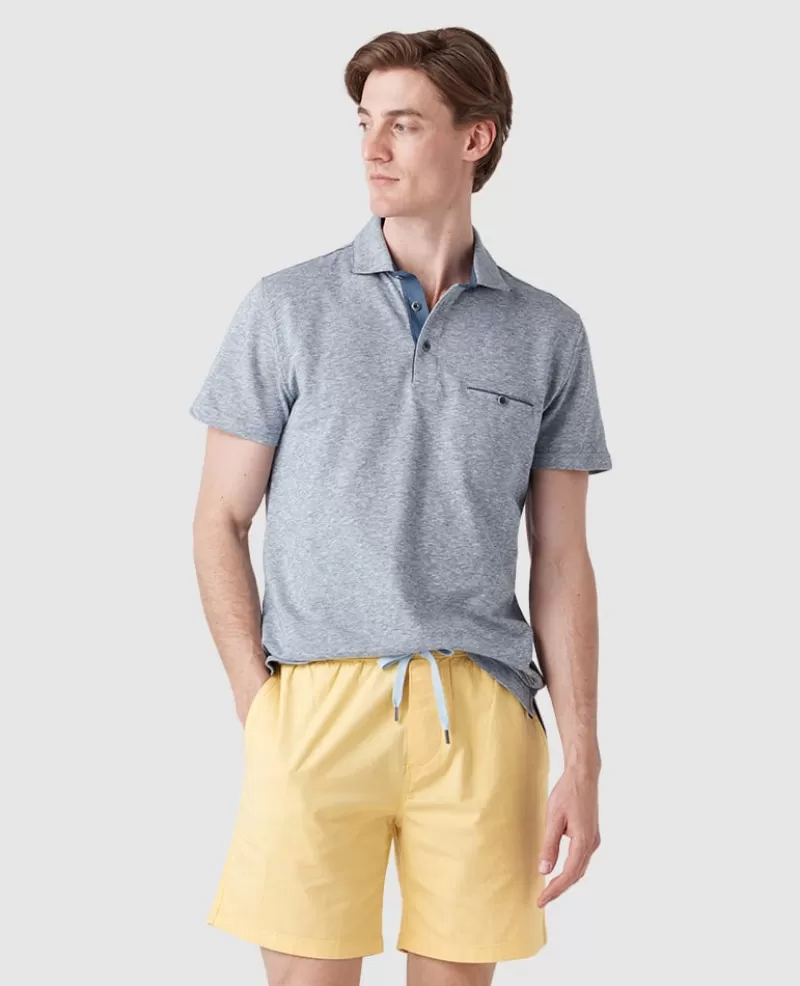 Polos | Linen>Rodd & Gunn Bolton Stream Sports Fit Polo RIVER