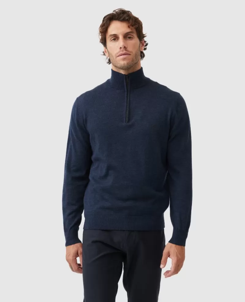 Sweaters | Beyond The Horizon>Rodd & Gunn Calderwell Knit MIDNIGHT