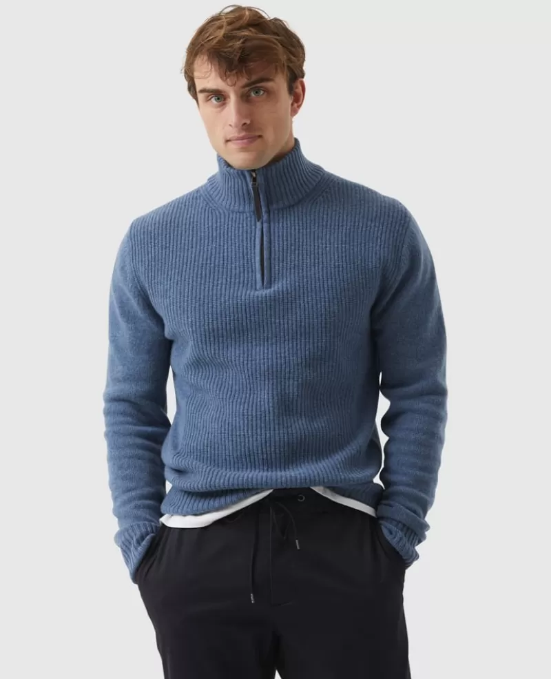 Sweaters>Rodd & Gunn Charlestown Knit STONE