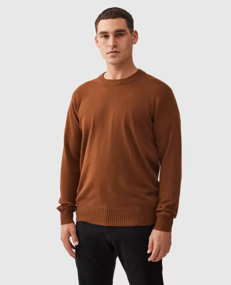 Sweaters | Cashmere Blend>Rodd & Gunn Christchurch Knit TRUFFLE