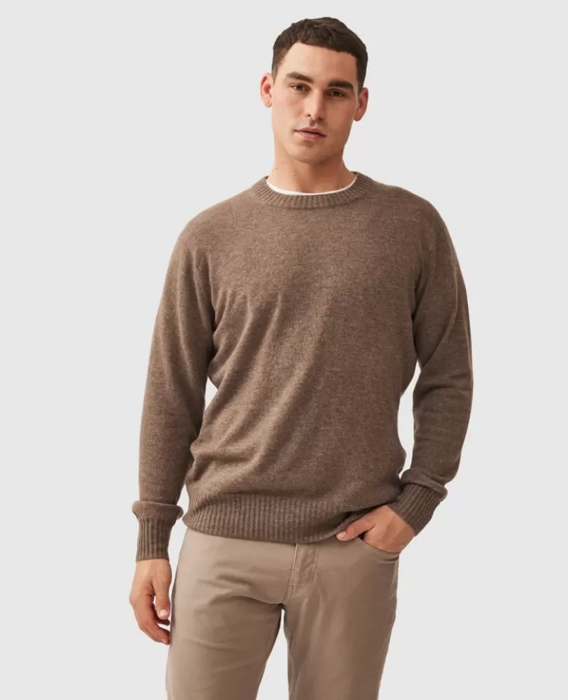 Sweaters | Cashmere Blend>Rodd & Gunn Christchurch Knit FAWN