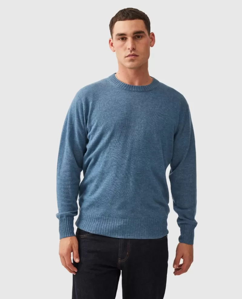 Sweaters | Cashmere Blend>Rodd & Gunn Christchurch Knit STONEWASH