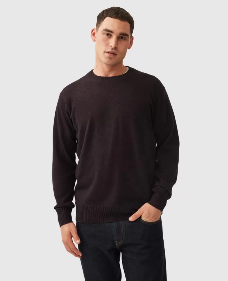 Sweaters | Cashmere Blend>Rodd & Gunn Christchurch Knit BLACKFIG