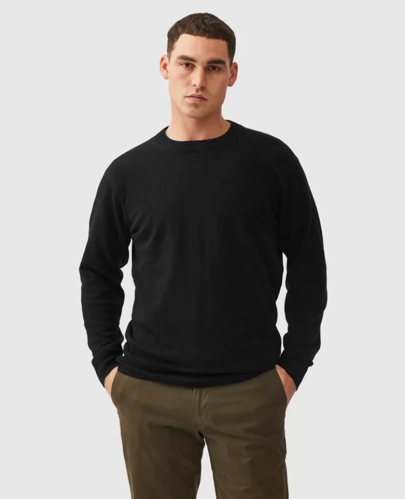 Cashmere Blend | Sweaters>Rodd & Gunn Christchurch Knit ONYX