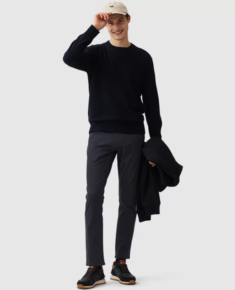 Sweaters | Cashmere Blend>Rodd & Gunn Christchurch Knit DEEPOCEAN