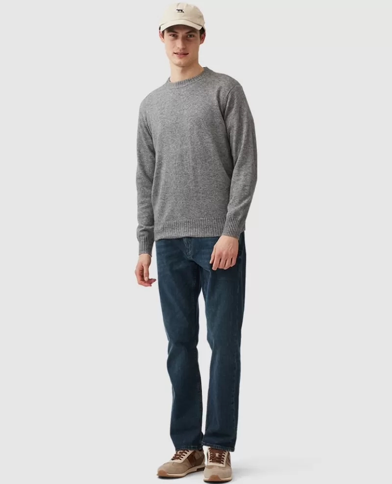 Sweaters | Cashmere Blend>Rodd & Gunn Christchurch Knit FOG