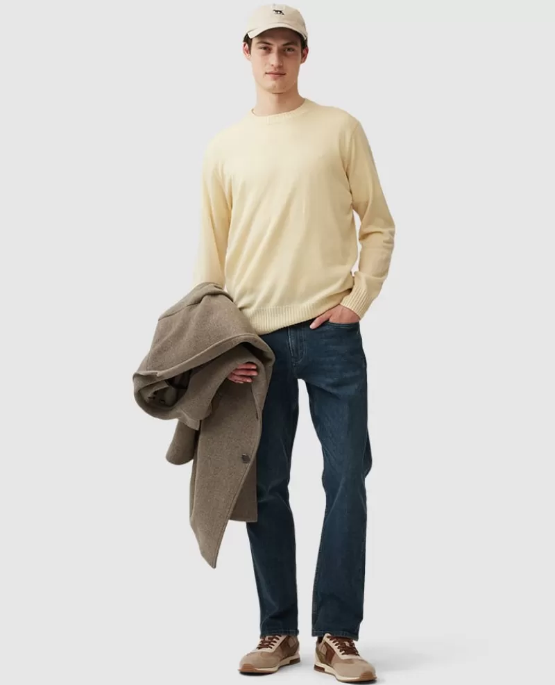 Sweaters | Cashmere Blend>Rodd & Gunn Christchurch Knit BUTTER