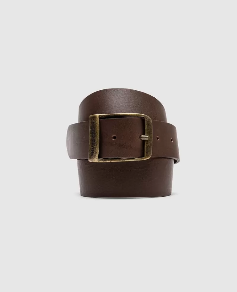 Belts>Rodd & Gunn Coronet Crescent Belt MUD