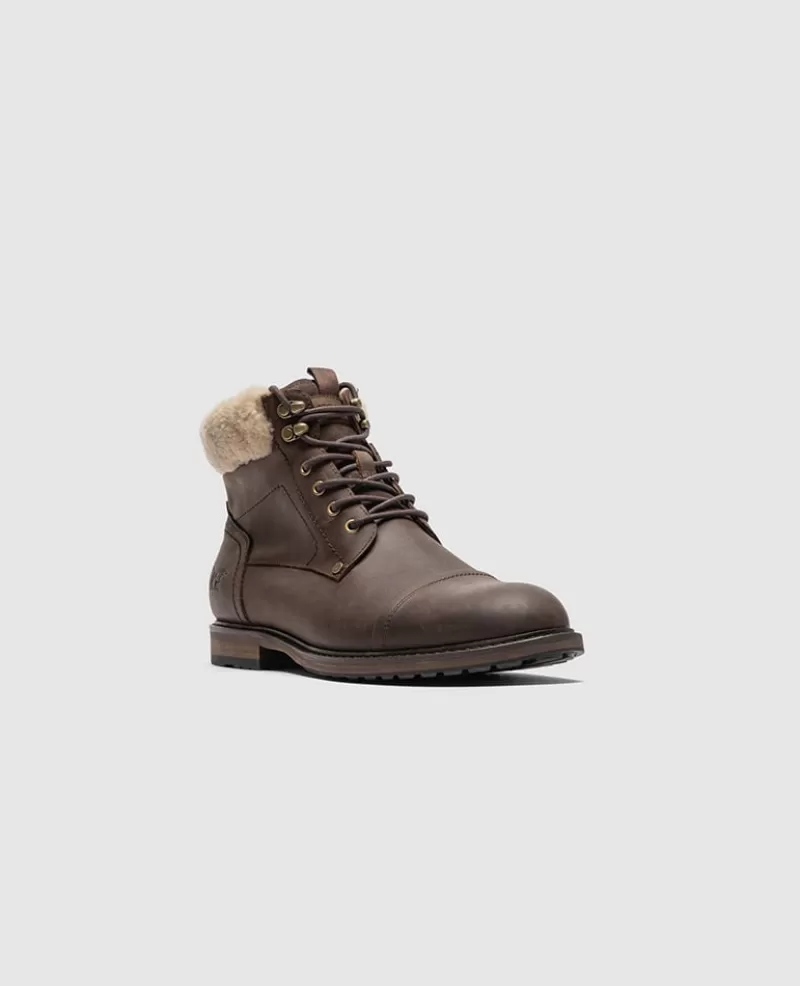 Boots>Rodd & Gunn Dobson Cold Climate Military Boot CHOCOLATENB