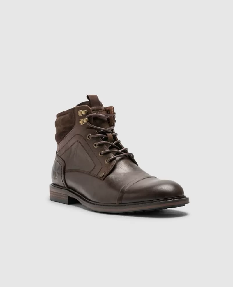 Boots>Rodd & Gunn Dunedin Military Boot CHOCOLATEWASH