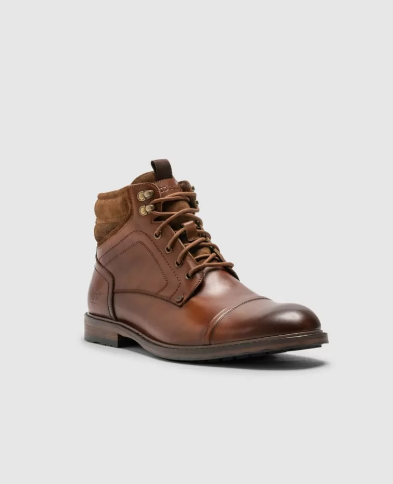 Boots>Rodd & Gunn Dunedin Military Boot TANBURNISH