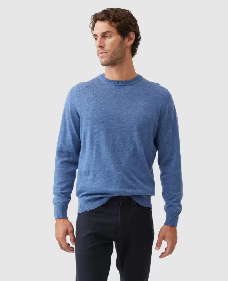 Sweaters | Beyond The Horizon>Rodd & Gunn Ferndale Knit OCEAN