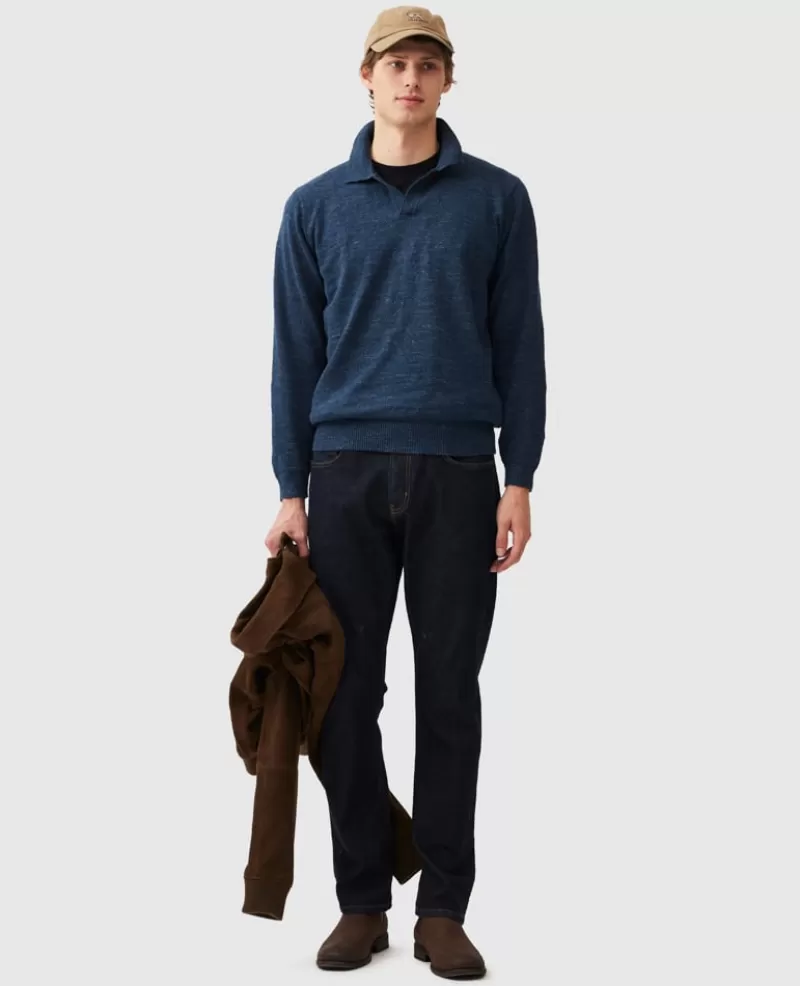 Sweaters>Rodd & Gunn Fortrose Knit MIDNIGHT