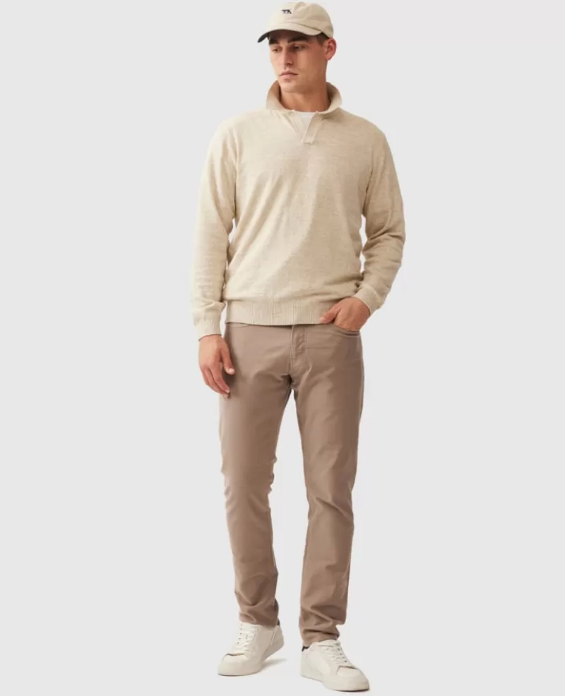 Sweaters>Rodd & Gunn Fortrose Knit NATURAL