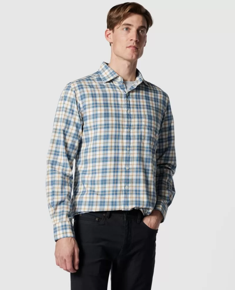 Shirts>Rodd & Gunn Fox River Sports Fit Shirt AZURE