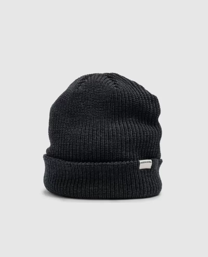 Hats>Rodd & Gunn Gunn Beanie CHARCOAL