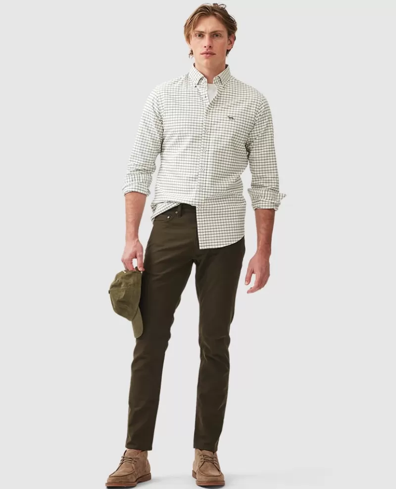 Shirts | Beyond The Horizon>Rodd & Gunn Gunn Check Oxford 3 Sports Fit Shirt FERN