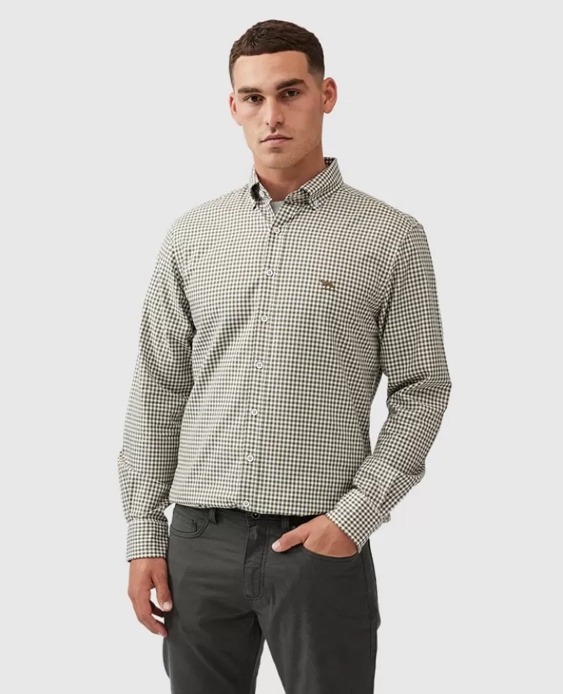 Shirts | Beyond The Horizon>Rodd & Gunn Gunn Check Oxford Sports Fit Shirt LODEN