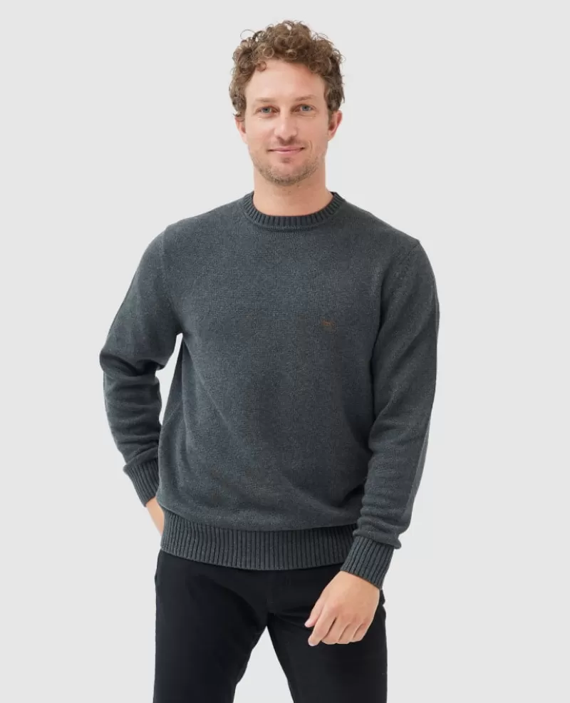 Sweaters | Beyond The Horizon>Rodd & Gunn Gunn Crew Sweater CHARCOAL