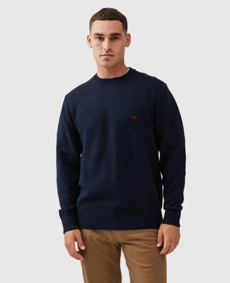 Sweaters | Beyond The Horizon>Rodd & Gunn Gunn Crew Sweater SAPPHIRE