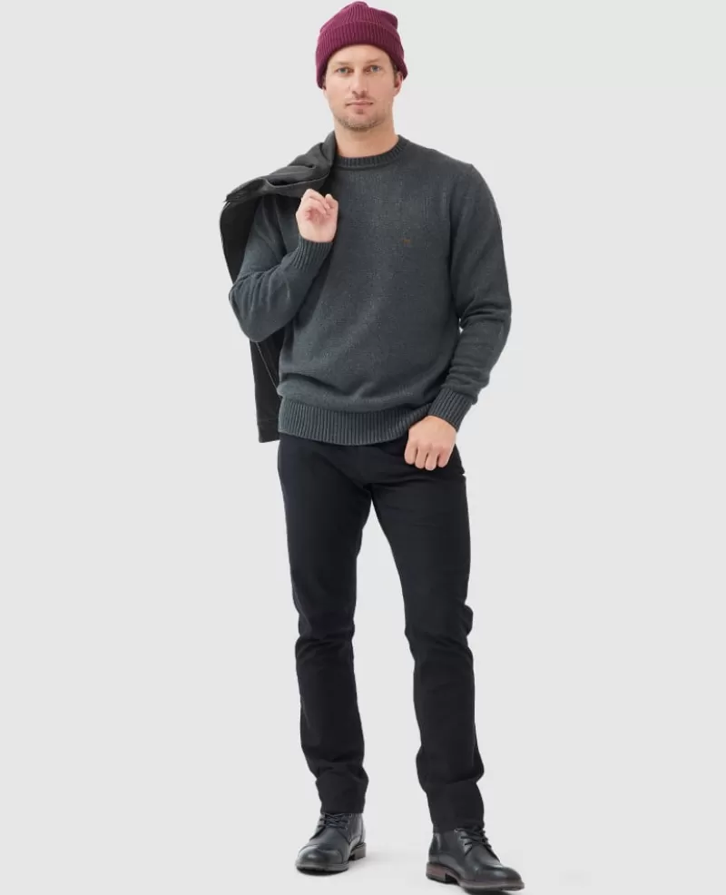 Sweaters | Beyond The Horizon>Rodd & Gunn Gunn Crew Sweater CHARCOAL