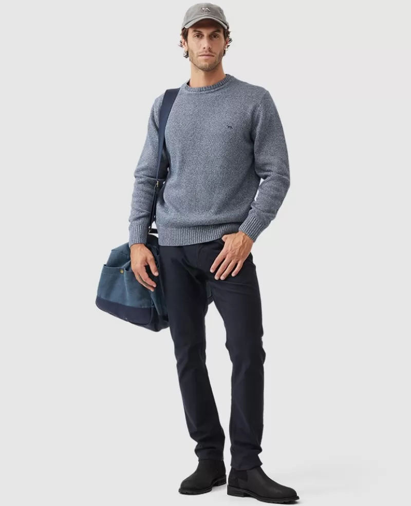 Sweaters | Beyond The Horizon>Rodd & Gunn Gunn Crew Sweater INDIGO