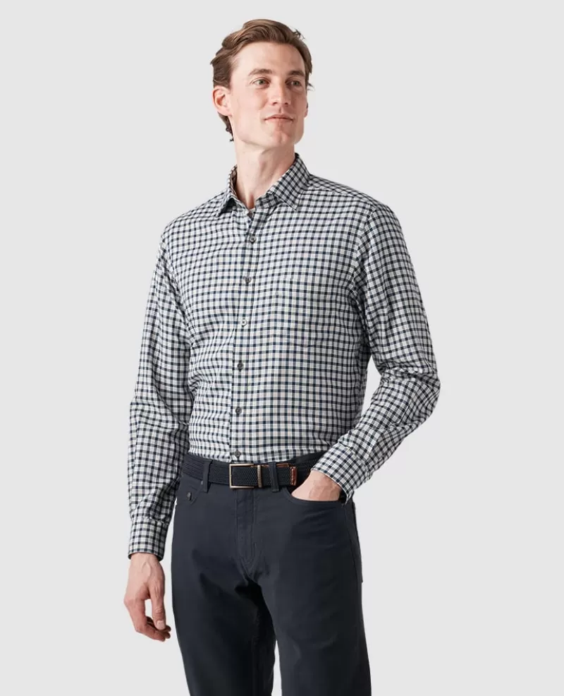 Shirts>Rodd & Gunn Jamieson Bay Sports Fit Shirt MIDNIGHT