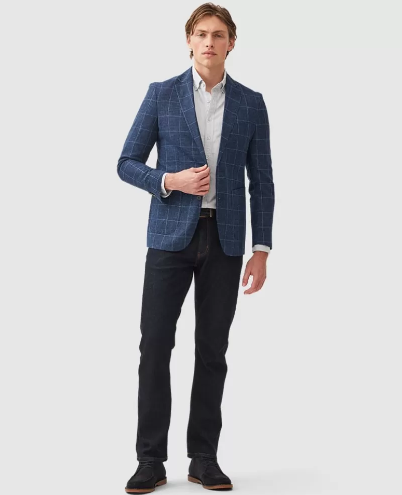 Jackets & Coats | Linen>Rodd & Gunn Karaka Point Sports Fit Jacket INDIGO