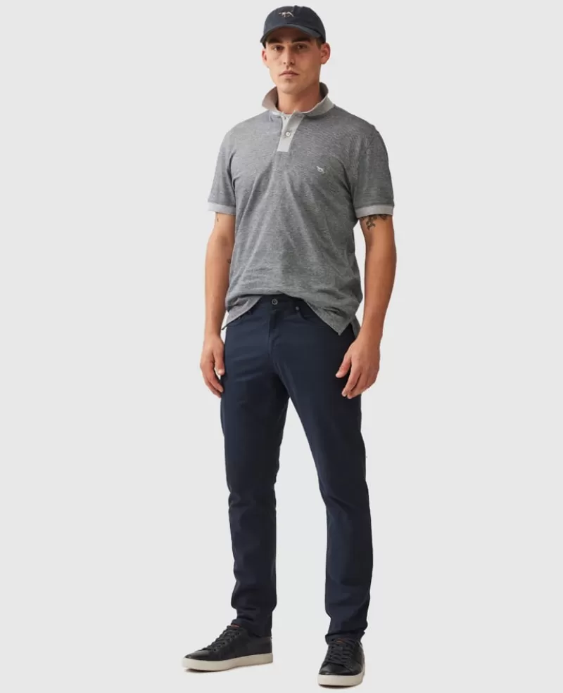 Polos>Rodd & Gunn Le Bons Bay Sports Fit Polo FOG