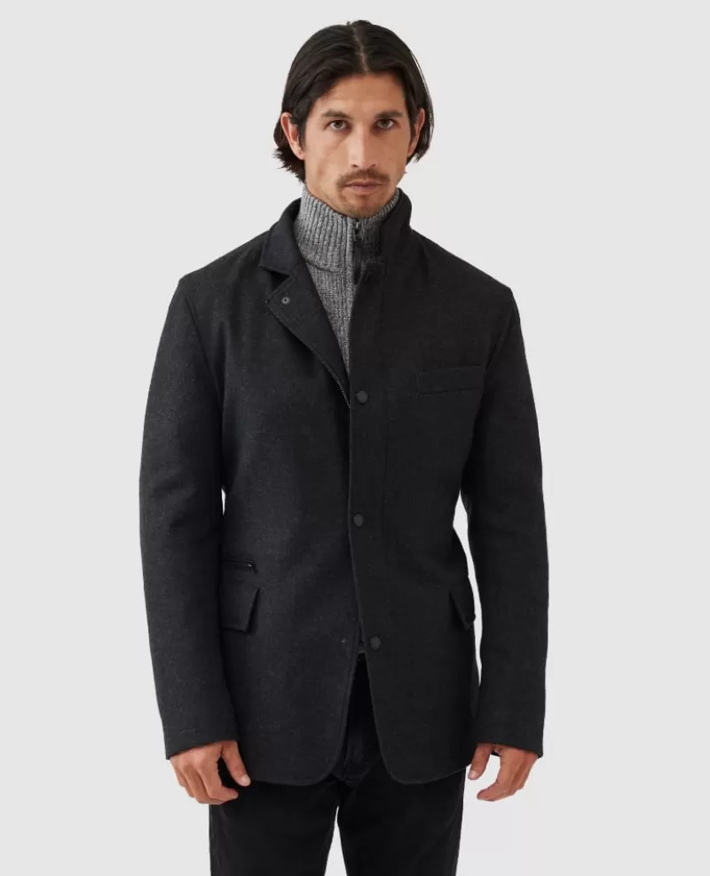 Jackets & Coats | Beyond The Horizon>Rodd & Gunn Longbush Jacket GRAPHITE