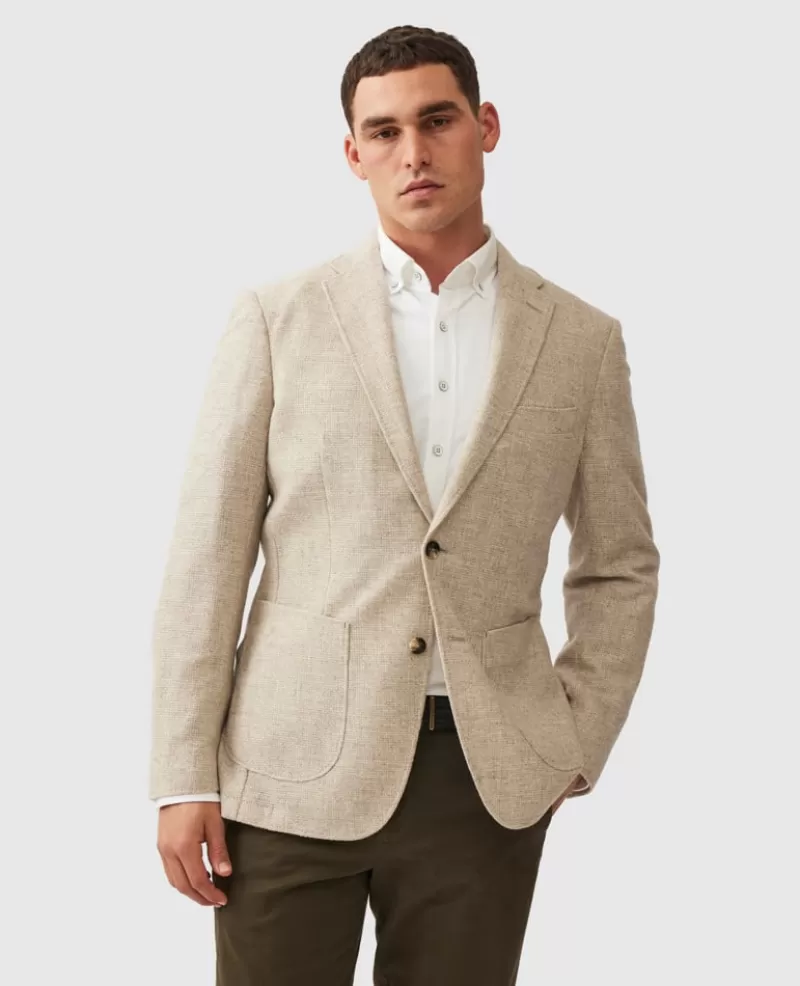 Natural Wool | Jackets & Coats>Rodd & Gunn Mt Mason Sports Fit Jacket MACADAMIA