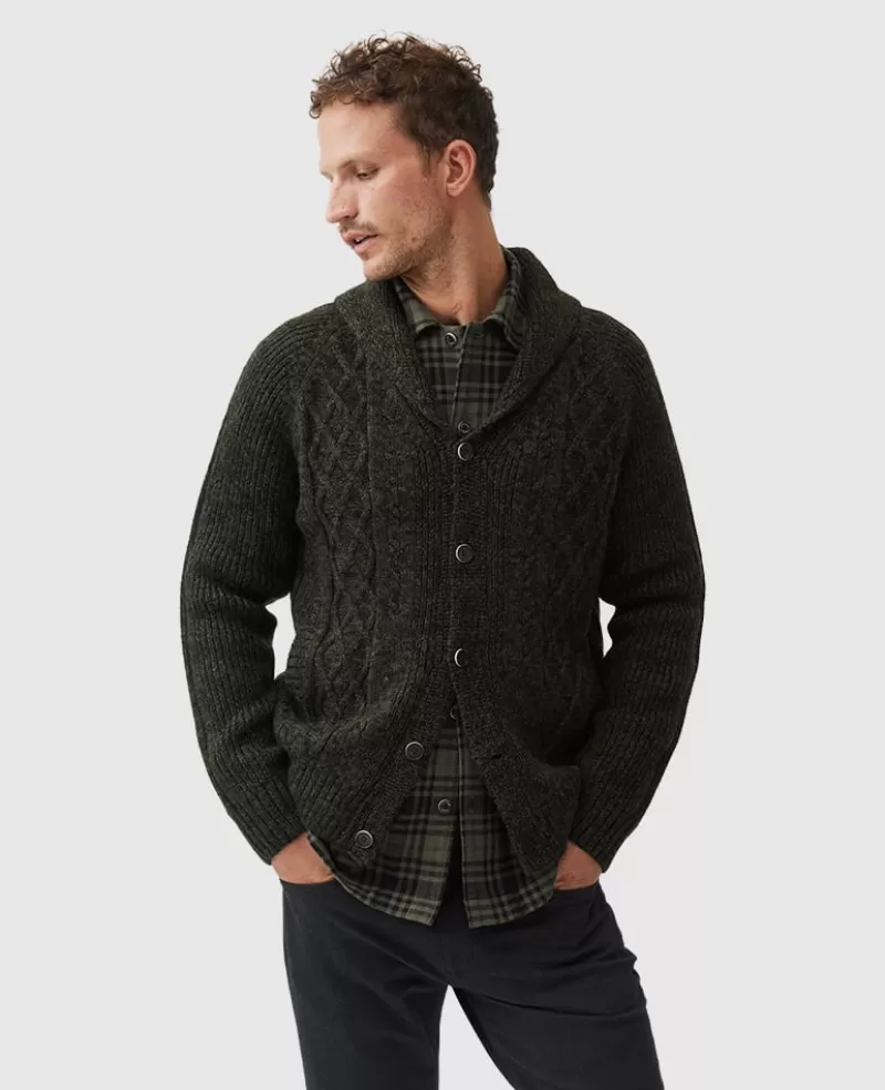 Sweaters | Beyond The Horizon>Rodd & Gunn North East Valley Knit FATIGUE