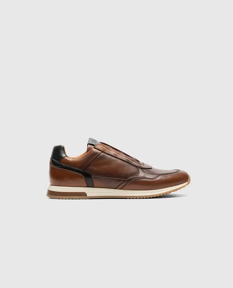 Sneakers>Rodd & Gunn Pegasus Slip On Sneaker COGNAC