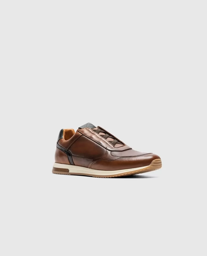 Sneakers>Rodd & Gunn Pegasus Slip On Sneaker COGNAC