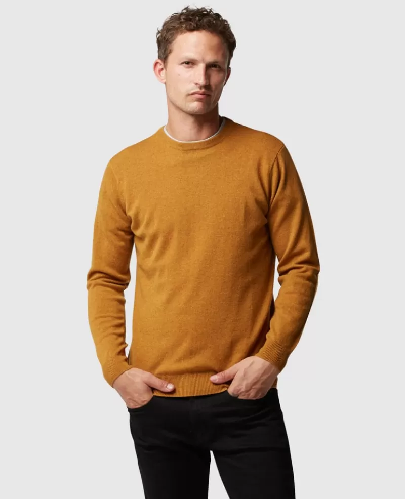 Sweaters | Cashmere Blend>Rodd & Gunn Queenstown Sweater MUSTARD