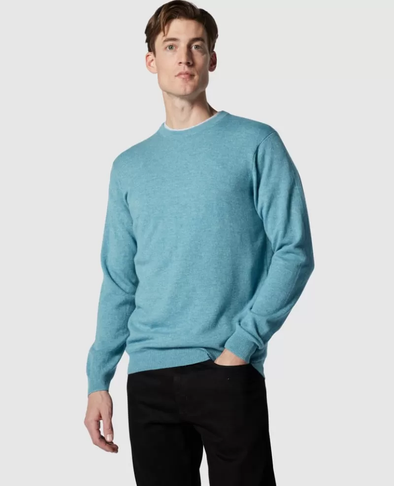 Sweaters | Cashmere Blend>Rodd & Gunn Queenstown Sweater LAGOON