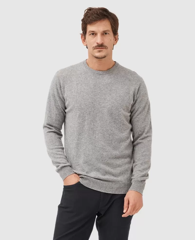 Sweaters | Cashmere Blend>Rodd & Gunn Queenstown Sweater FOG