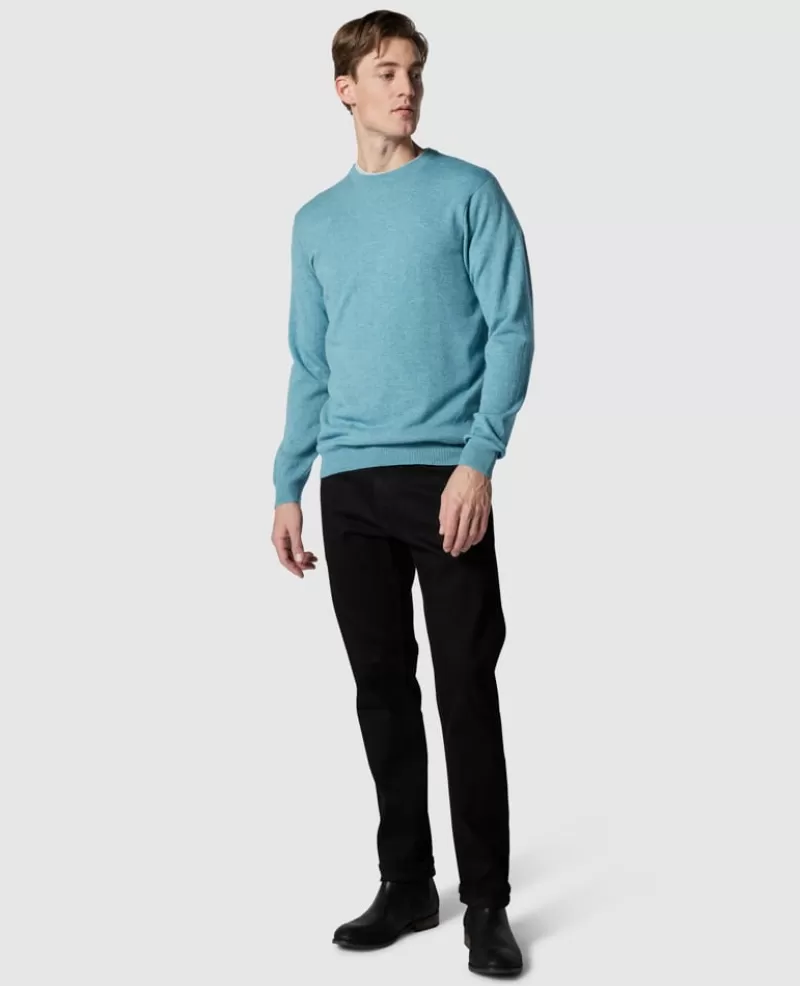 Sweaters | Cashmere Blend>Rodd & Gunn Queenstown Sweater LAGOON