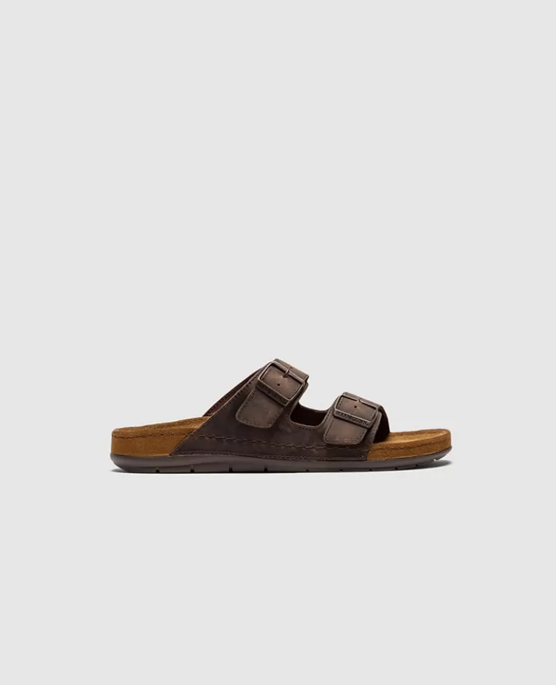 Sandals>Rodd & Gunn Raglan Slide CHOCOLATE