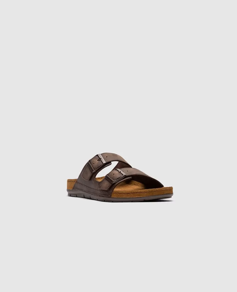 Sandals>Rodd & Gunn Raglan Slide CHOCOLATE