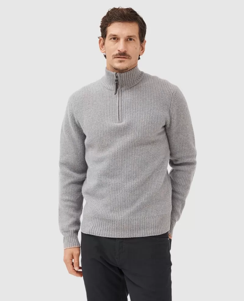 Sweaters | Beyond The Horizon>Rodd & Gunn Robbies Road Knit DUSK