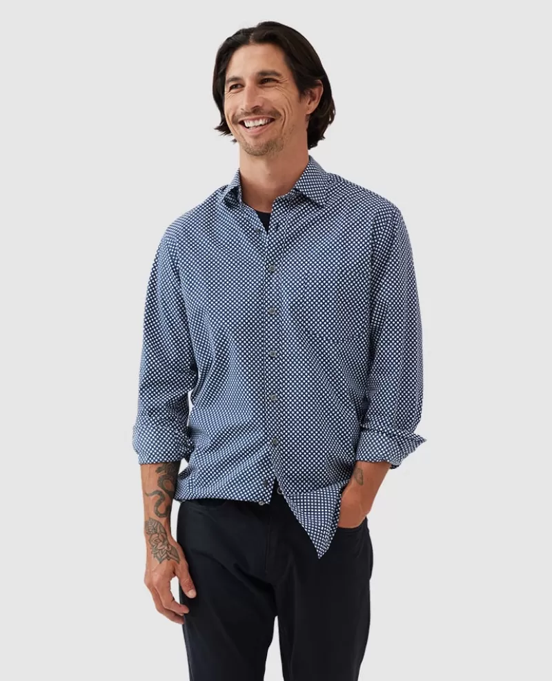 Shirts>Rodd & Gunn Seaward Downs Sports Fit Shirt MIDNIGHT