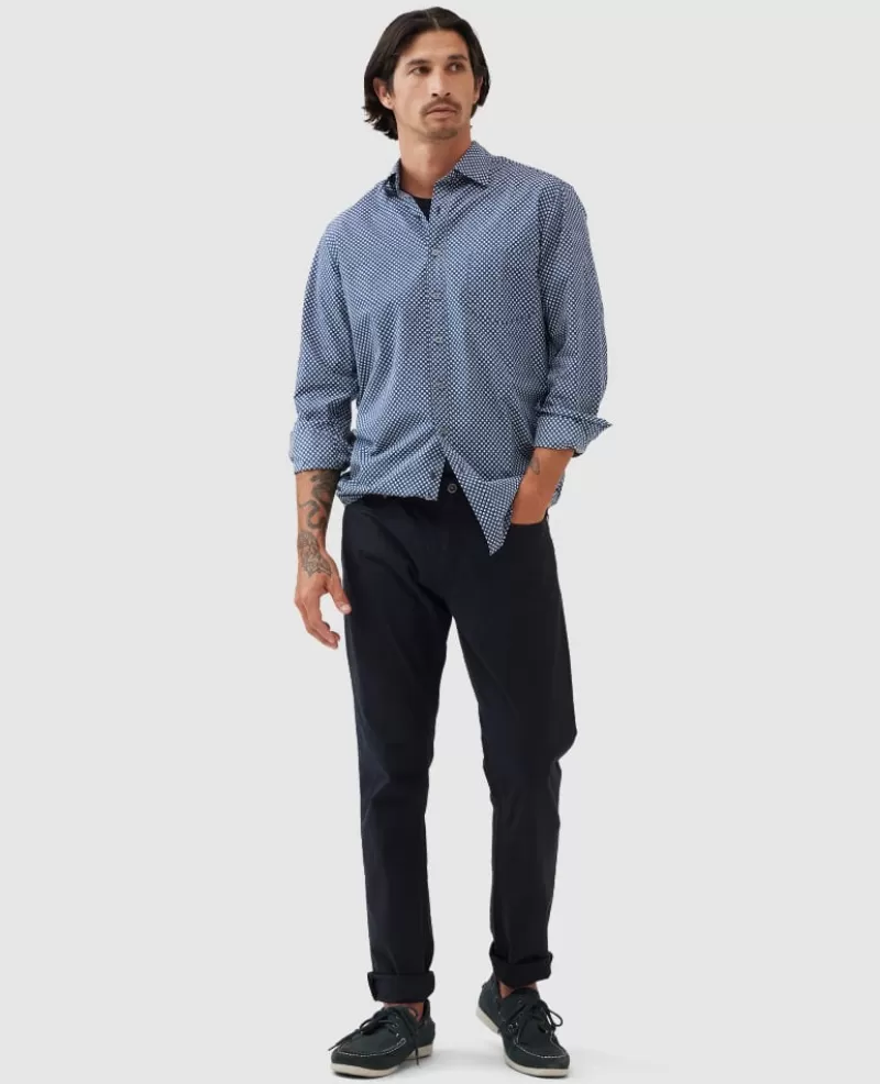 Shirts>Rodd & Gunn Seaward Downs Sports Fit Shirt MIDNIGHT