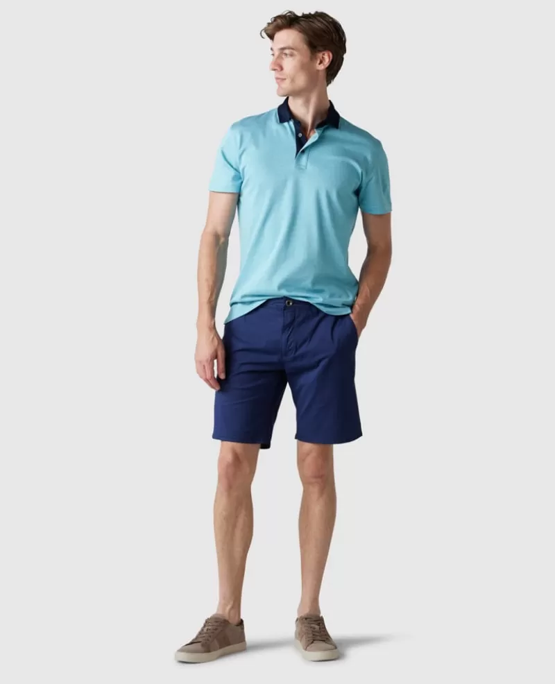 Polos>Rodd & Gunn Stanley Point Sports Fit Polo TURQUOISE